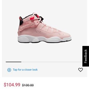 Jordan kids grade school six rings basketball shoes